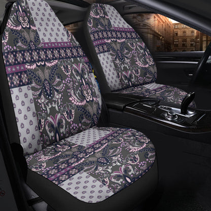 Car Seat Cover Paisley Bandana Pattern Seamless Car Seat Cover