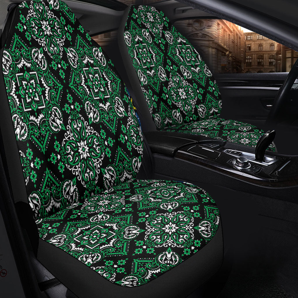 Car Seat Cover Paisley Bandana Pattern Seamless Car Seat Cover