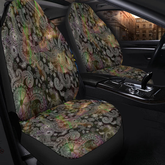 Car Seat Cover Paisley Bandana Pattern Seamless Car Seat Cover