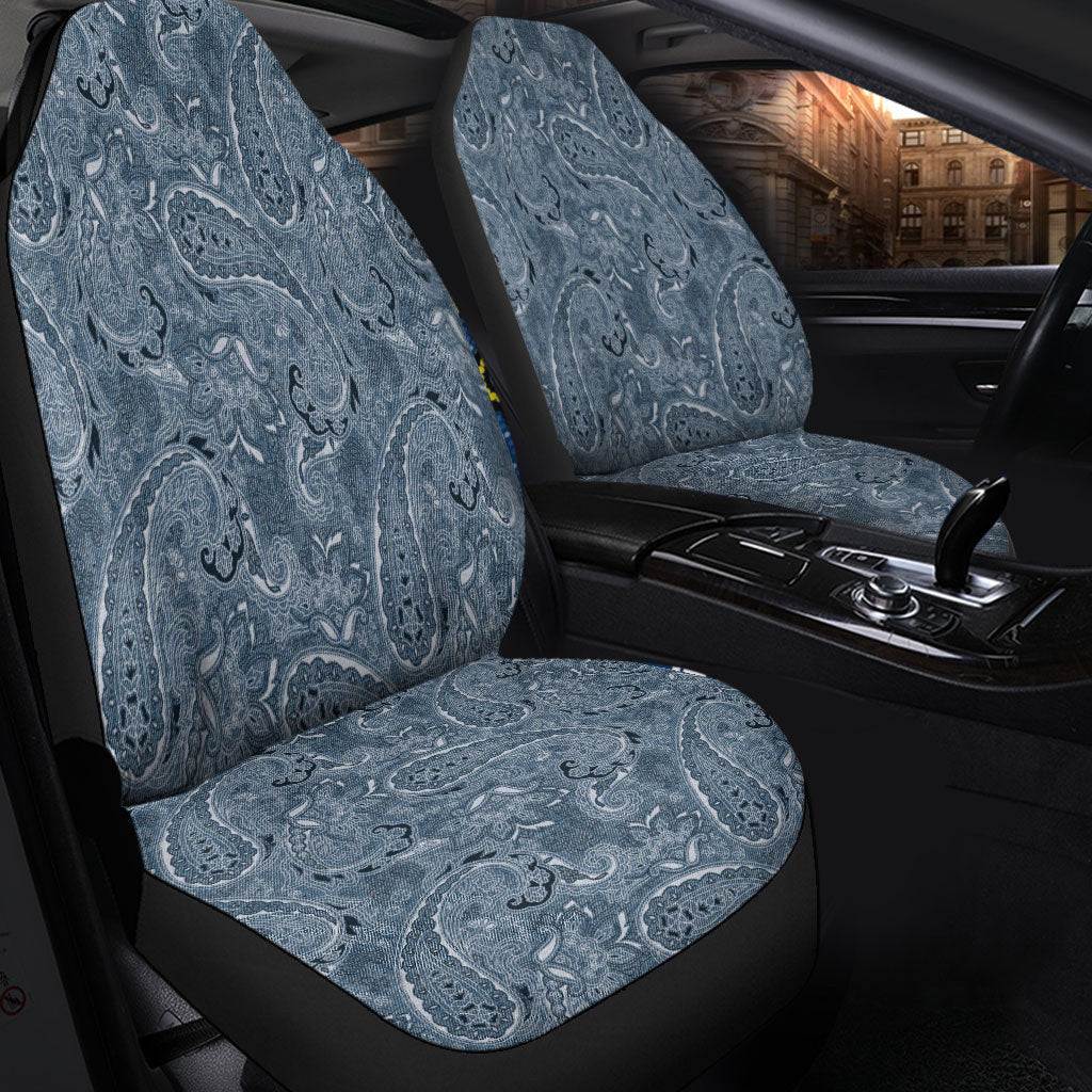 Car Seat Cover Paisley Bandana Pattern Seamless Car Seat Cover