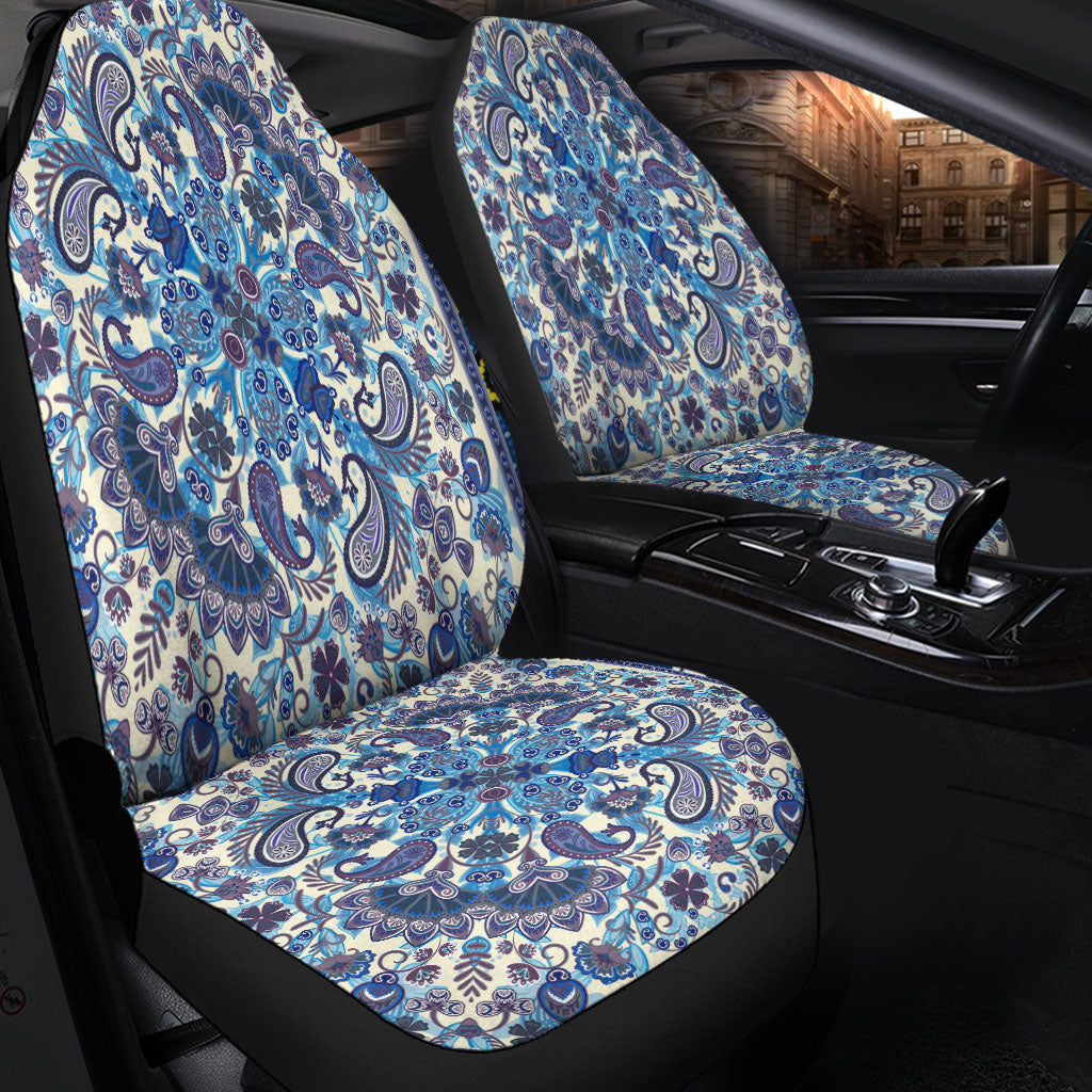Car Seat Cover Paisley Bandana Pattern Seamless Car Seat Cover