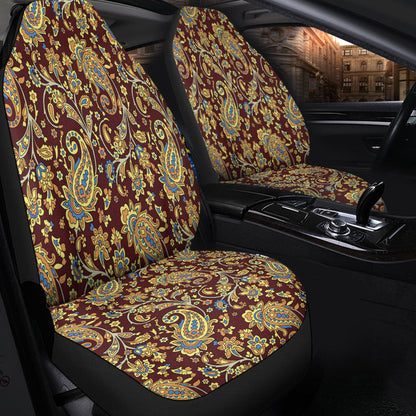 Car Seat Cover Paisley Bandana Pattern Seamless Car Seat Cover