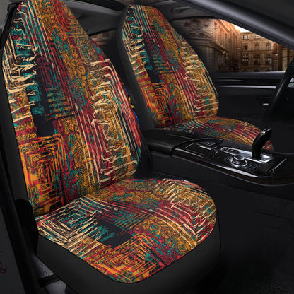 Car Seat Cover Paisley Bandana Pattern Seamless Car Seat Cover