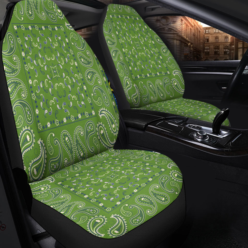 Car Seat Cover Paisley Bandana Pattern Seamless Car Seat Cover