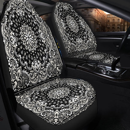 Car Seat Cover Paisley Bandana Pattern Seamless Car Seat Cover