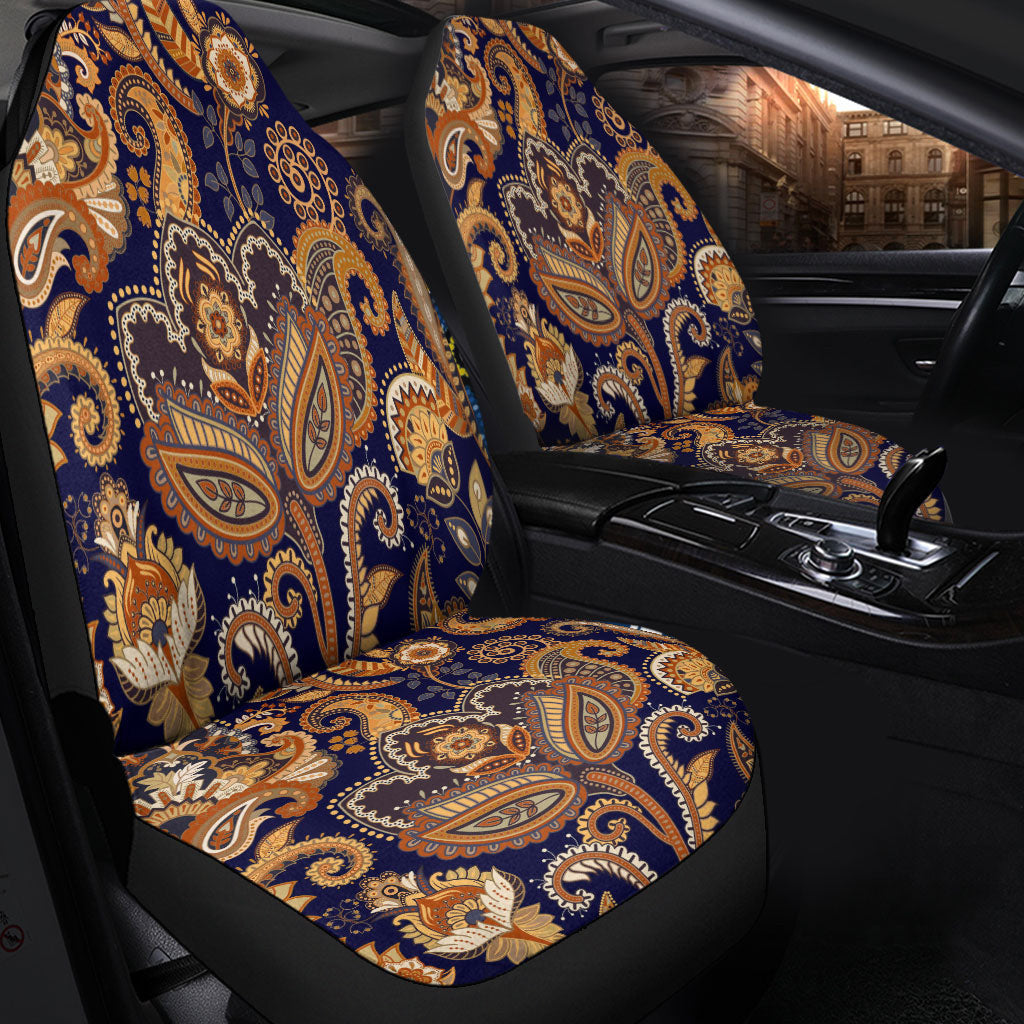 Car Seat Cover Paisley Bandana Pattern Seamless Car Seat Cover