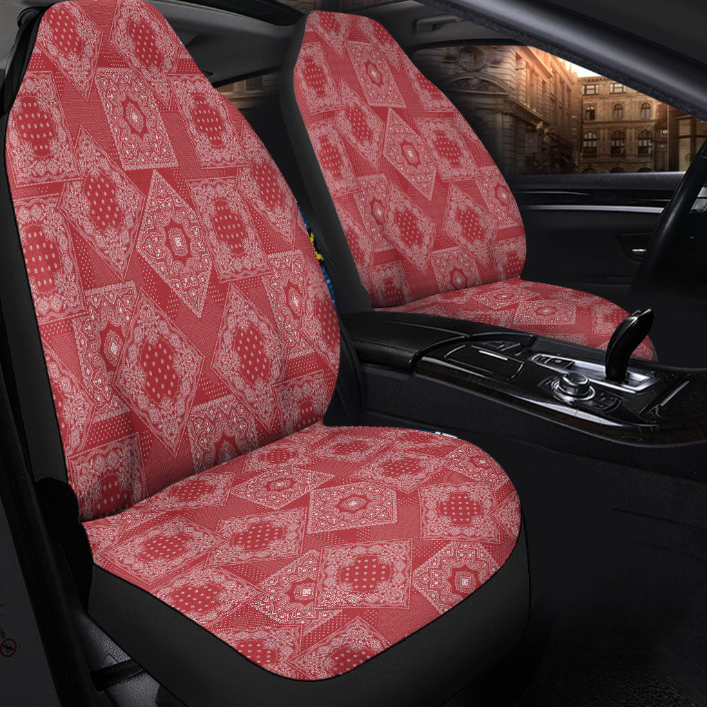 Car Seat Cover Paisley Bandana Pattern Seamless Car Seat Cover