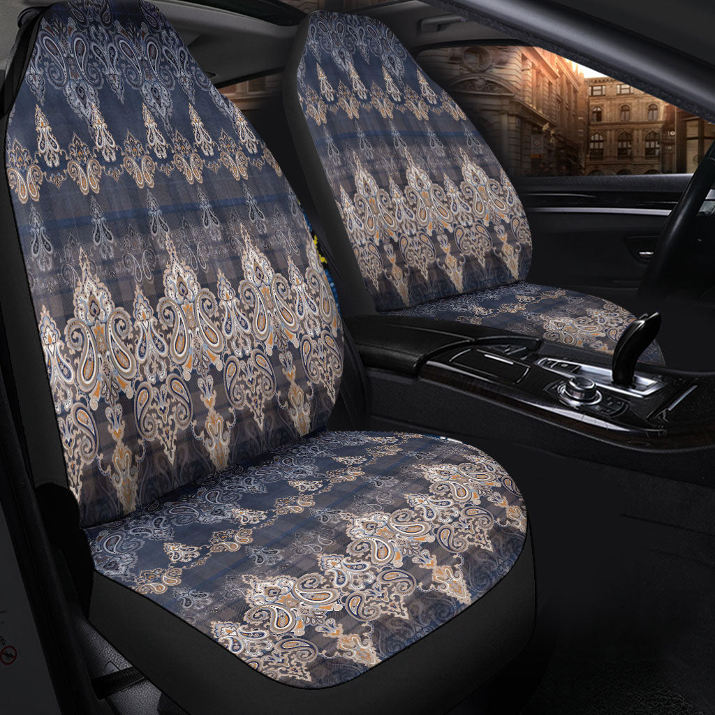 Car Seat Cover Paisley Bandana Pattern Seamless Car Seat Cover