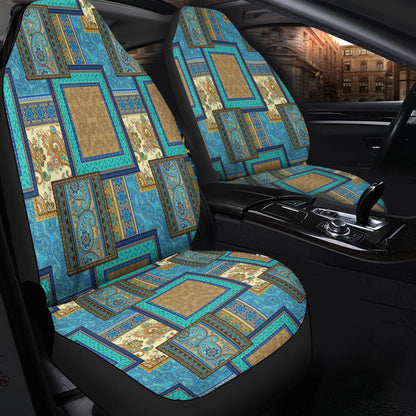 Car Seat Cover Paisley Bandana Pattern Seamless Car Seat Cover