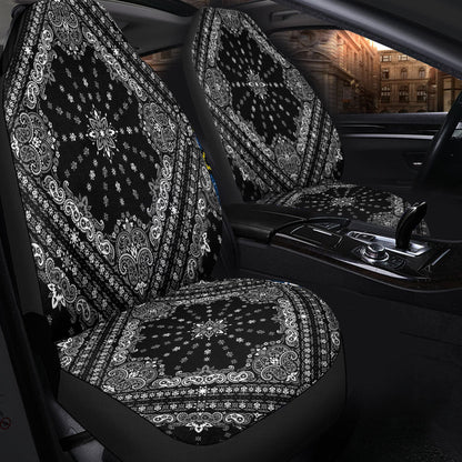 Car Seat Cover Paisley Bandana Pattern Seamless Car Seat Cover