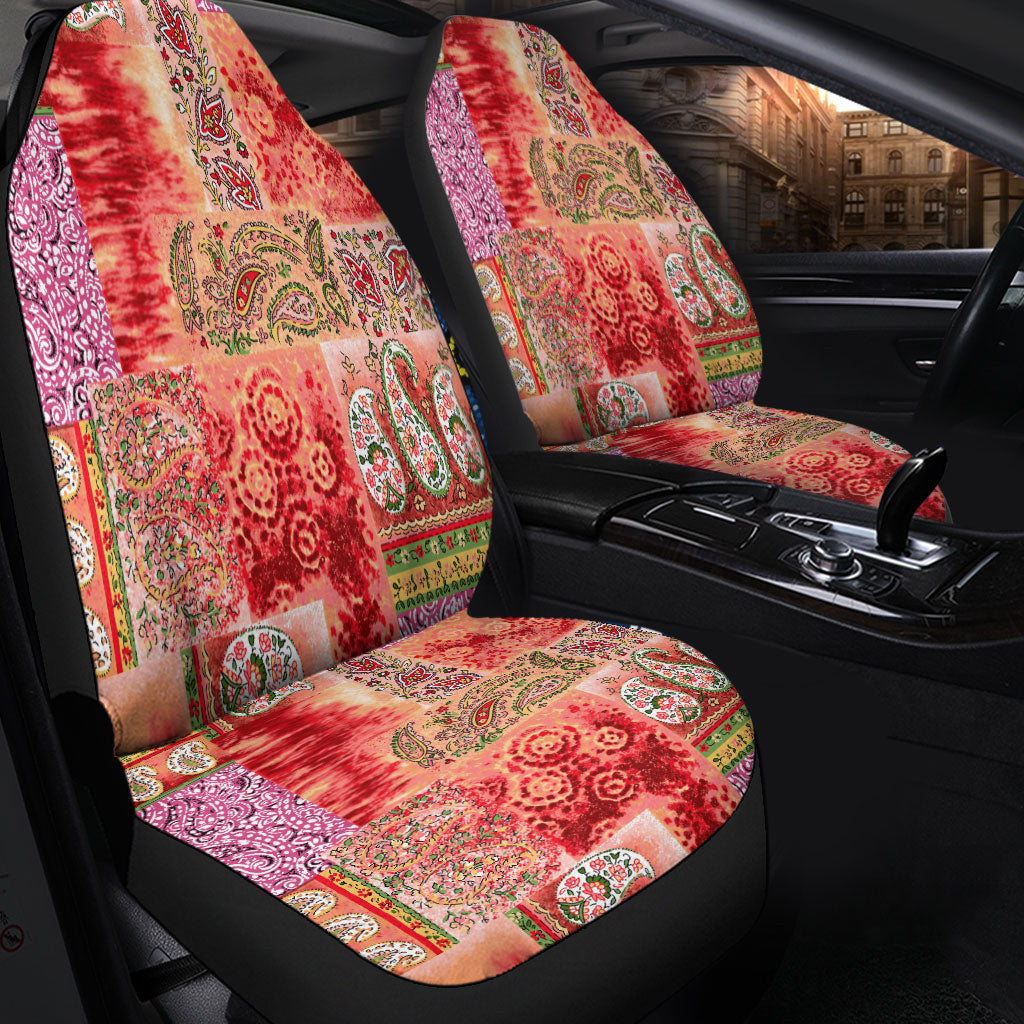 Car Seat Cover Paisley Bandana Pattern Seamless Car Seat Cover