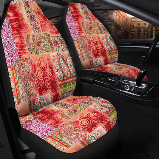 Car Seat Cover Paisley Bandana Pattern Seamless Car Seat Cover