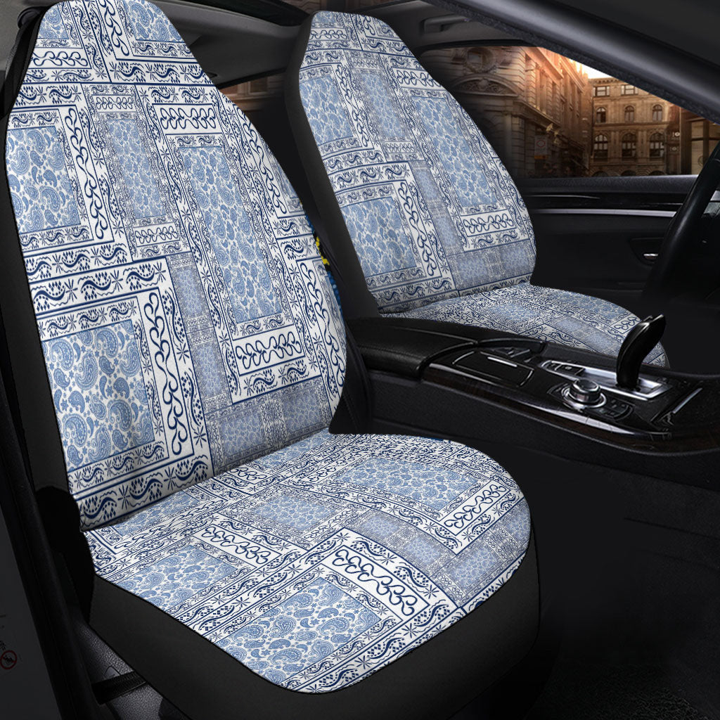 Car Seat Cover Paisley Bandana Pattern Seamless Car Seat Cover