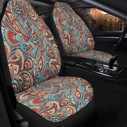 Car Seat Cover Paisley Bandana Pattern Seamless Car Seat Cover