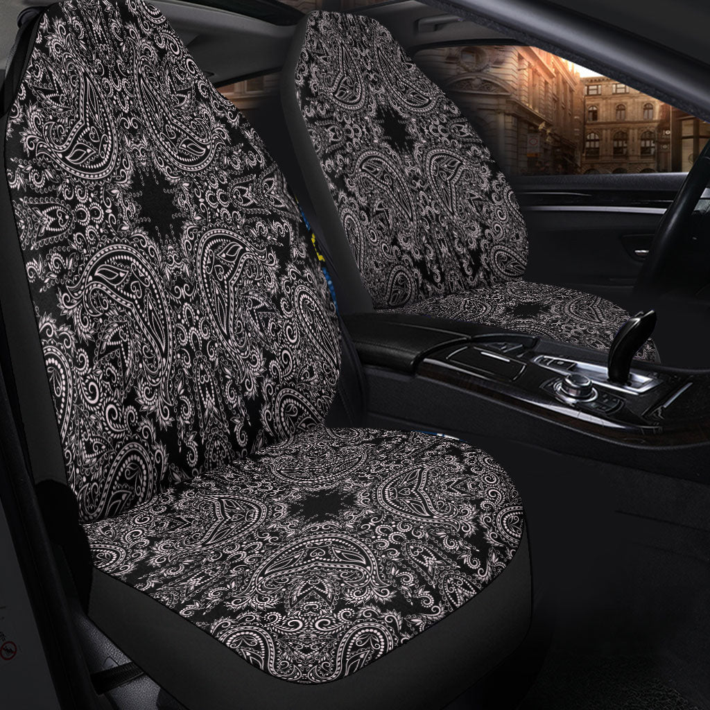 Car Seat Cover Paisley Bandana Pattern Seamless Car Seat Cover