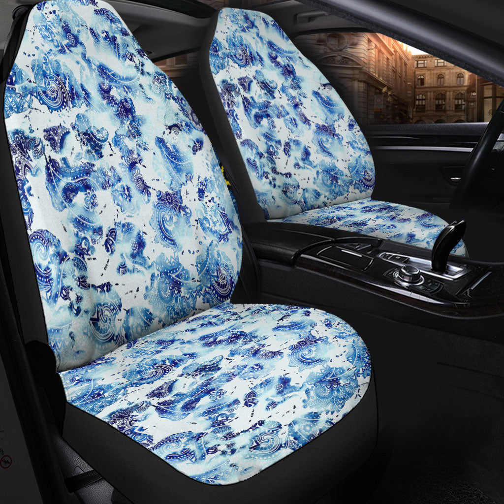 Car Seat Cover Paisley Bandana Pattern Seamless Car Seat Cover