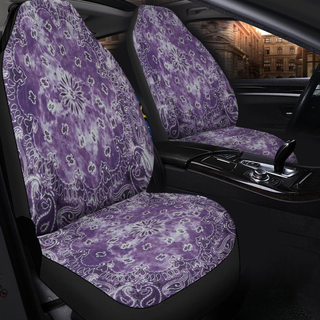 Car Seat Cover Paisley Bandana Pattern Seamless Car Seat Cover