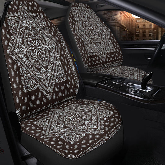 Car Seat Cover Paisley Bandana Pattern Seamless Car Seat Cover