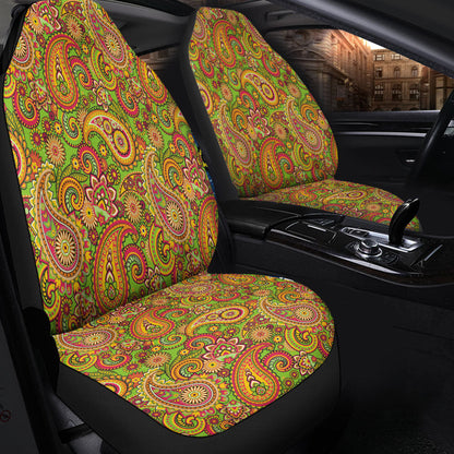 Car Seat Cover Paisley Bandana Pattern Seamless Car Seat Cover