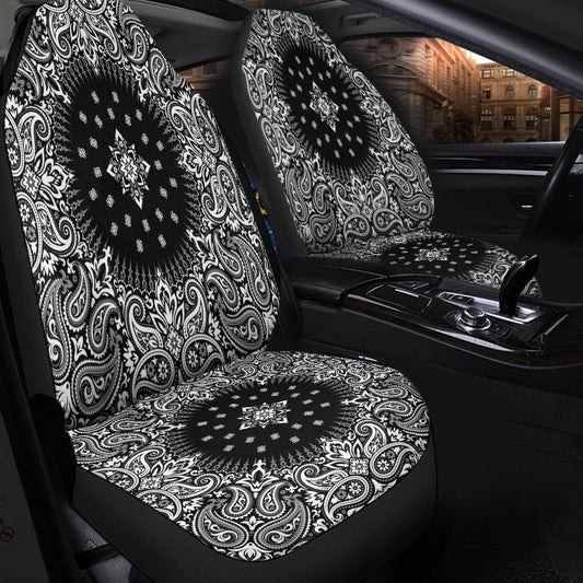 Car Seat Cover Paisley Bandana Pattern Seamless Car Seat Cover