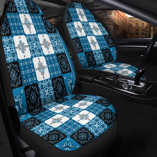 Car Seat Cover Paisley Bandana Pattern Seamless Car Seat Cover