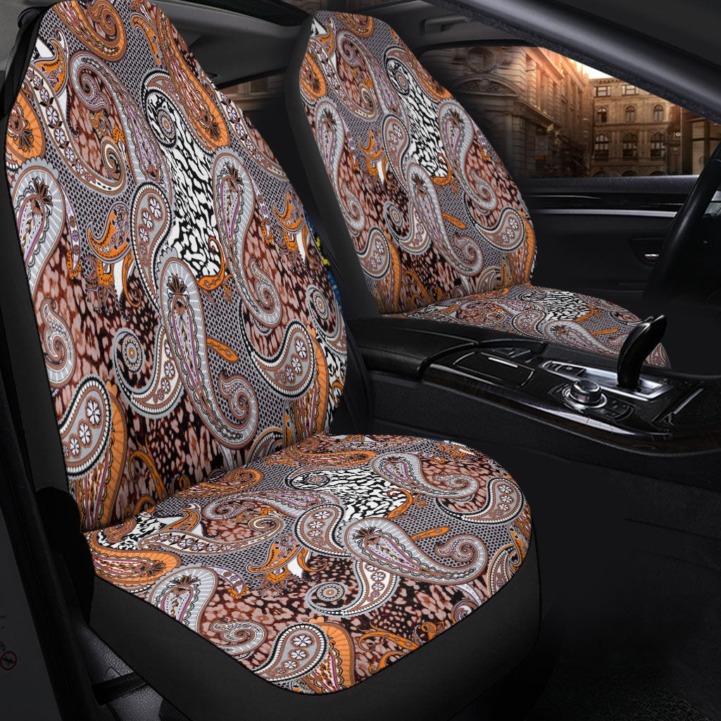 Car Seat Cover Paisley Bandana Pattern Seamless Car Seat Cover