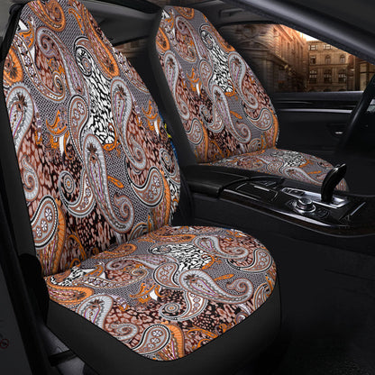 Car Seat Cover Paisley Bandana Pattern Seamless Car Seat Cover