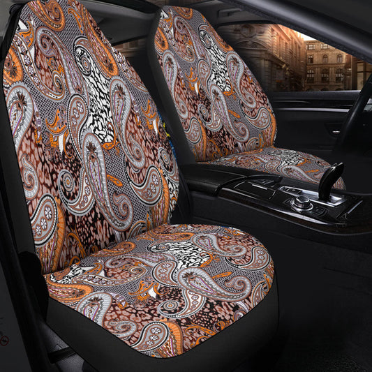 Car Seat Cover Paisley Bandana Pattern Seamless Car Seat Cover