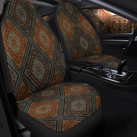Car Seat Cover Paisley Bandana Pattern Seamless Car Seat Cover