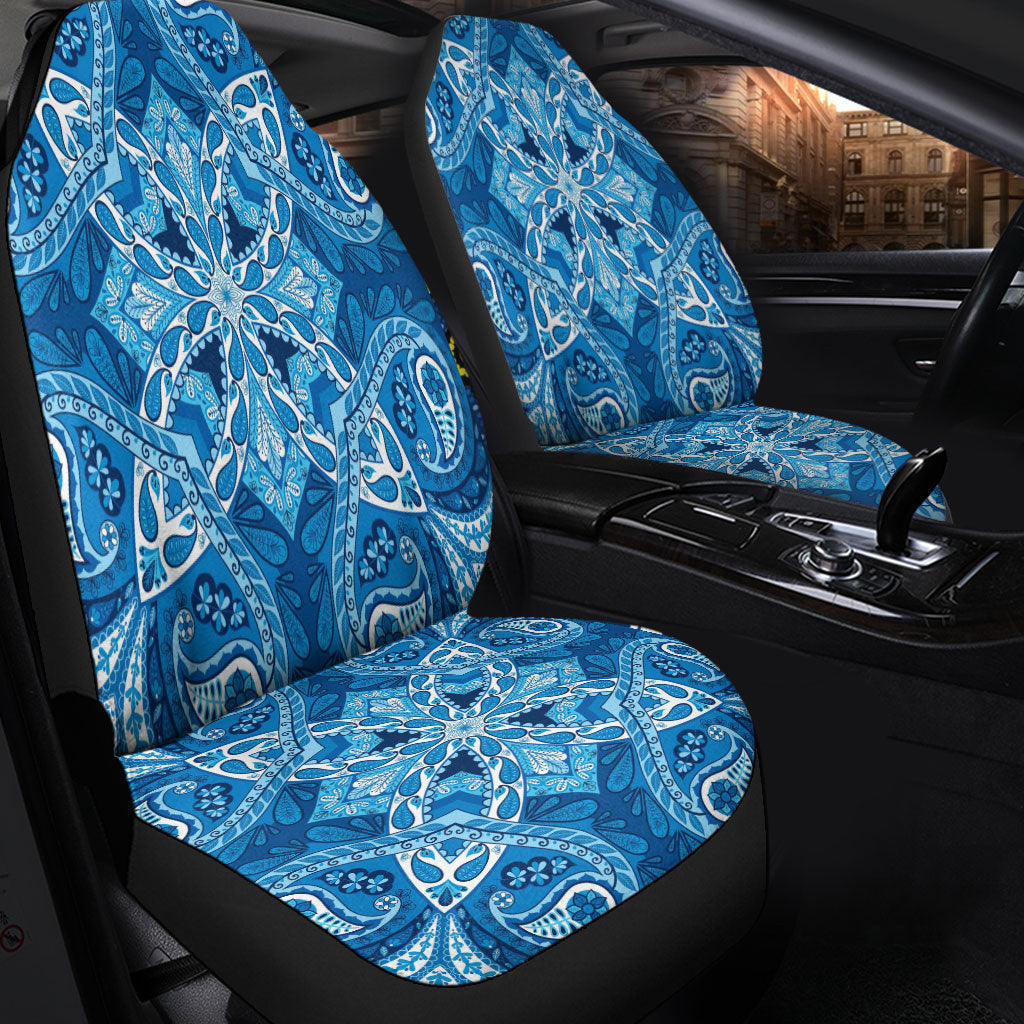 Car Seat Cover Paisley Bandana Pattern Seamless Car Seat Cover