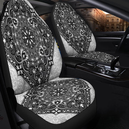 Car Seat Cover Paisley Bandana Pattern Seamless Car Seat Cover