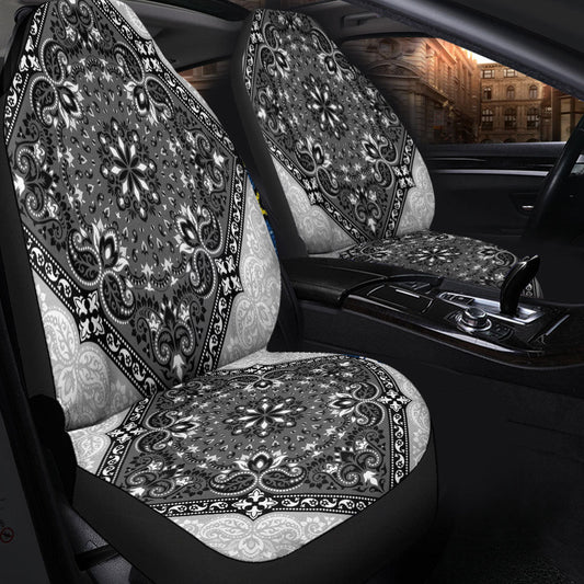 Car Seat Cover Paisley Bandana Pattern Seamless Car Seat Cover