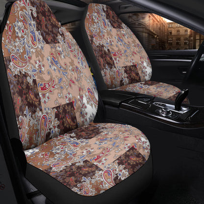 Car Seat Cover Paisley Bandana Pattern Seamless Car Seat Cover