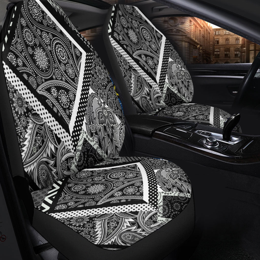 Car Seat Cover Paisley Bandana Pattern Seamless Car Seat Cover