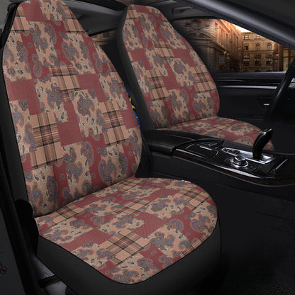 Car Seat Cover Paisley Bandana Pattern Seamless Car Seat Cover