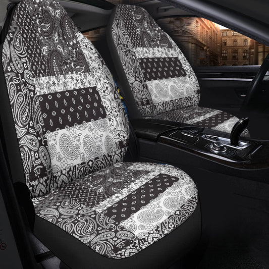 Car Seat Cover Paisley Bandana Pattern Seamless Car Seat Cover