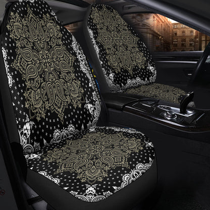 Car Seat Cover Paisley Bandana Pattern Seamless Car Seat Cover