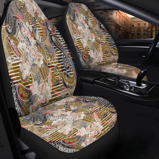 Car Seat Cover Paisley Bandana Pattern Seamless Car Seat Cover