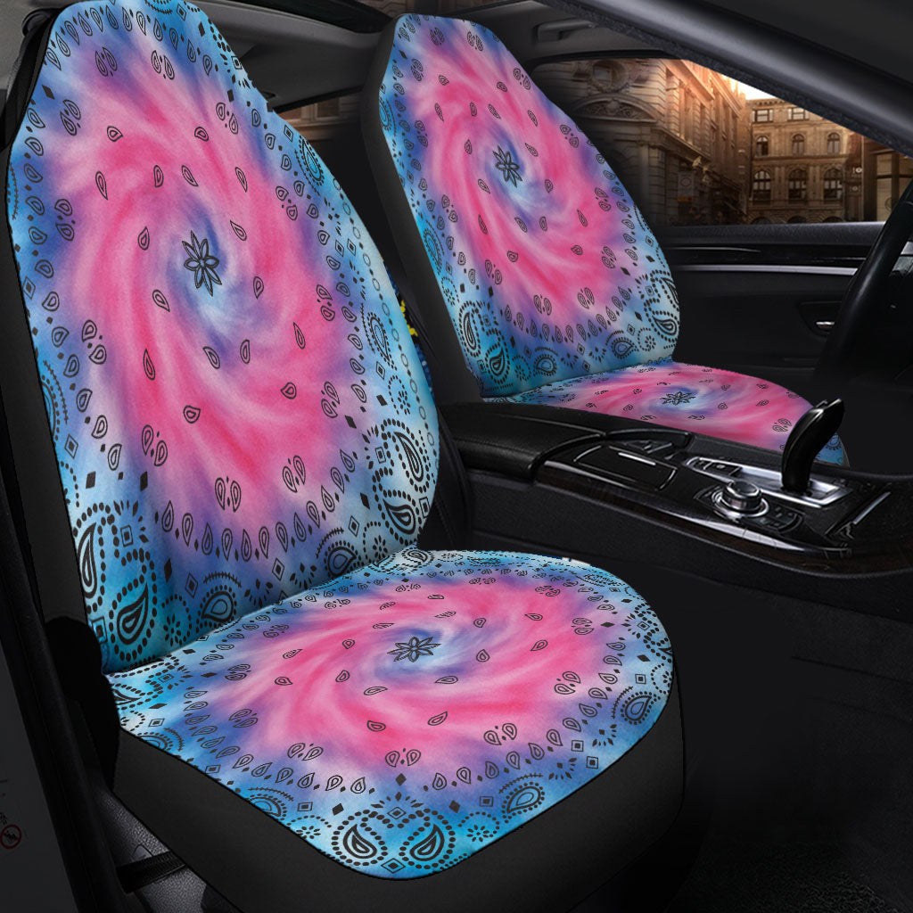 Car Seat Cover Paisley Bandana Pattern Seamless Car Seat Cover