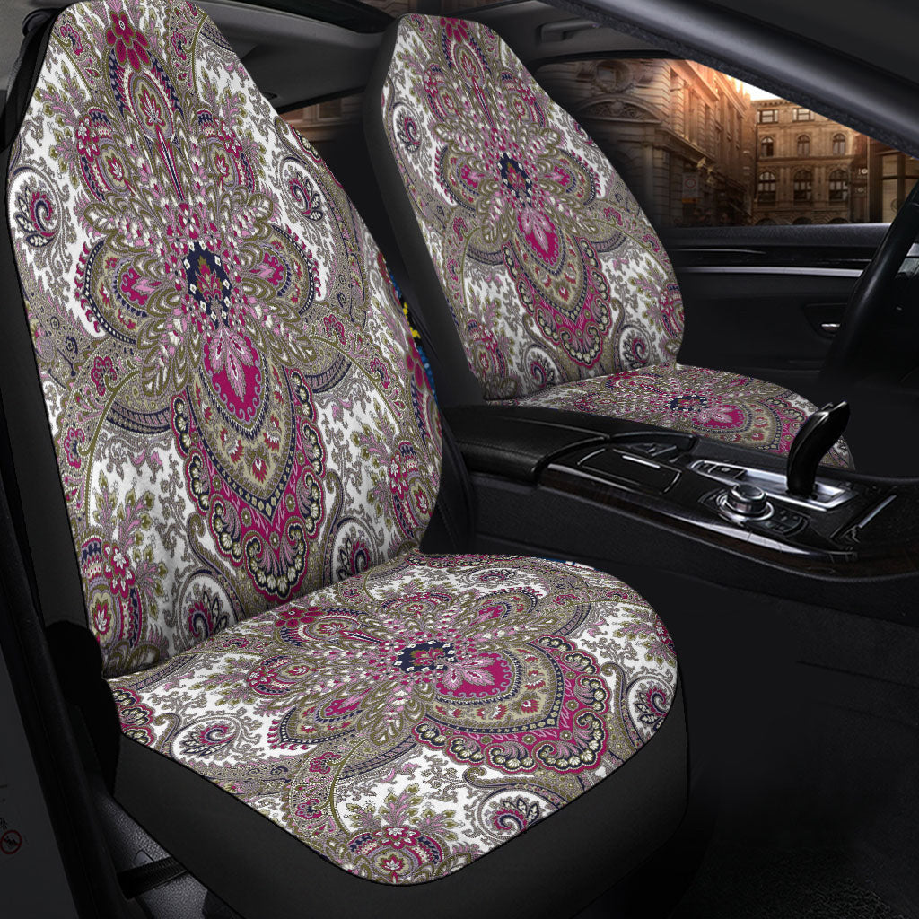 Car Seat Cover Paisley Bandana Pattern Seamless Car Seat Cover