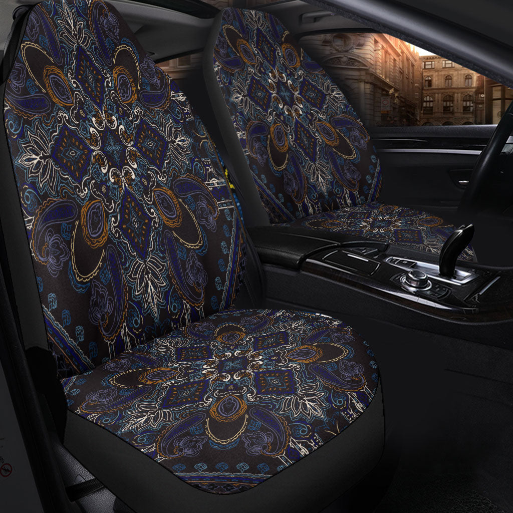Car Seat Cover Paisley Bandana Pattern Seamless Car Seat Cover