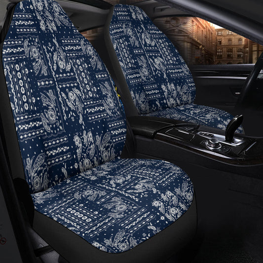 Car Seat Cover Paisley Bandana Pattern Seamless Car Seat Cover