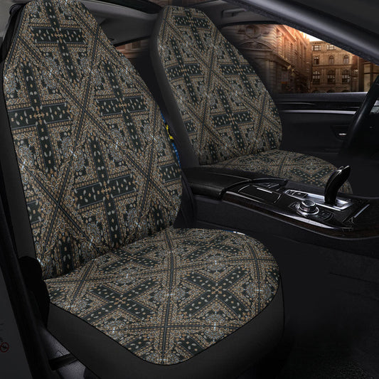 Car Seat Cover Paisley Bandana Pattern Seamless Car Seat Cover