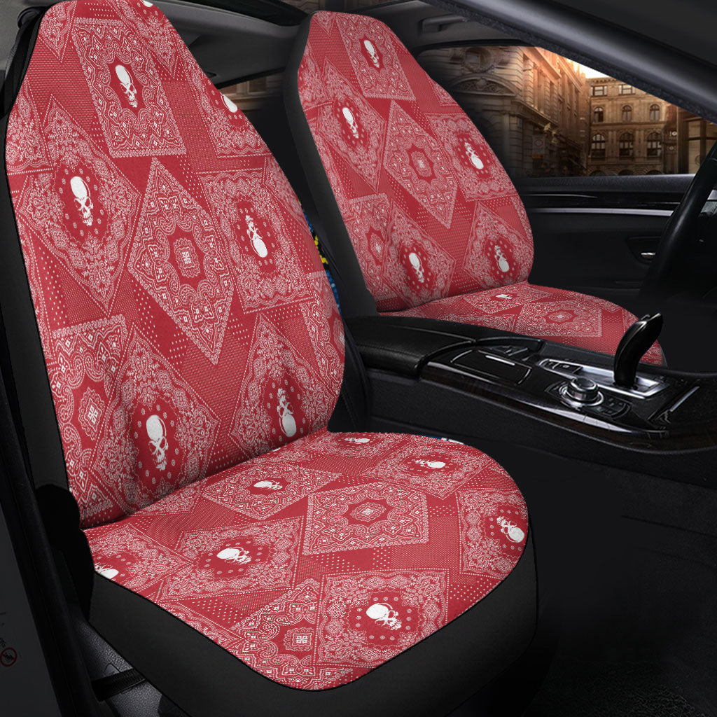 Car Seat Cover Paisley Bandana Pattern Seamless Car Seat Cover