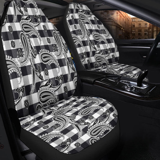 Car Seat Cover Paisley Bandana Pattern Seamless Car Seat Cover