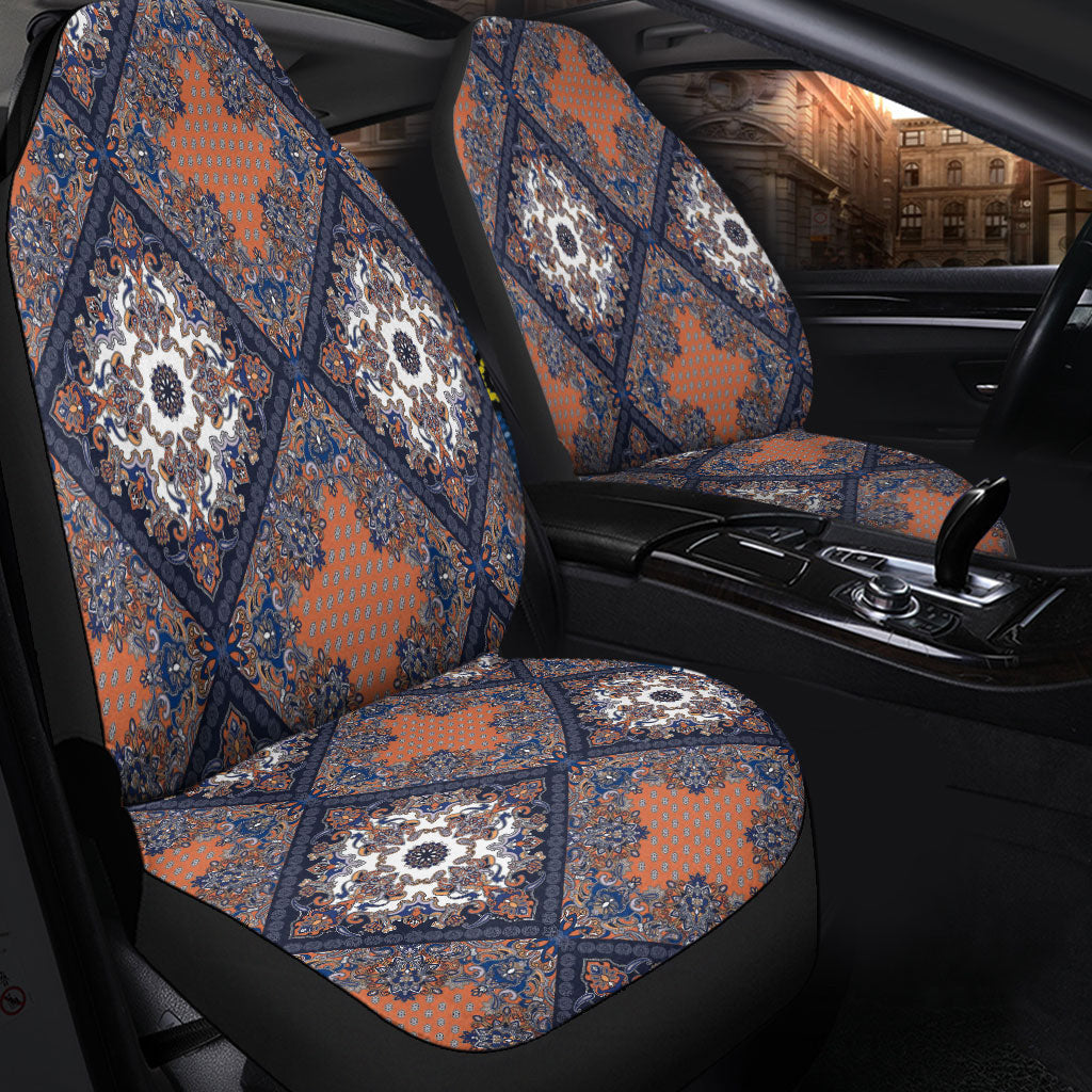 Car Seat Cover Paisley Bandana Pattern Seamless Car Seat Cover