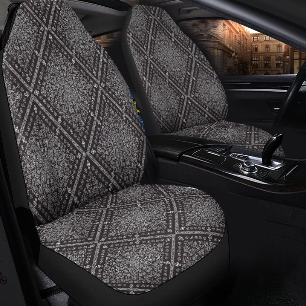 Car Seat Cover Paisley Bandana Pattern Seamless Car Seat Cover