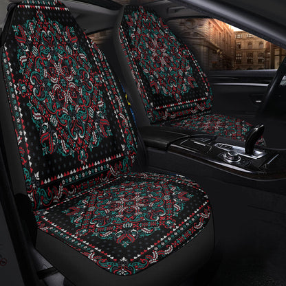 Car Seat Cover Paisley Bandana Pattern Seamless Car Seat Cover
