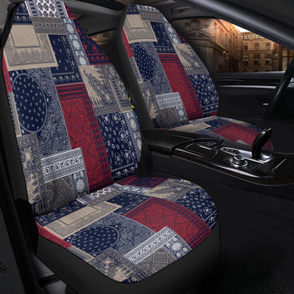 Car Seat Cover Paisley Bandana Pattern Seamless Car Seat Cover