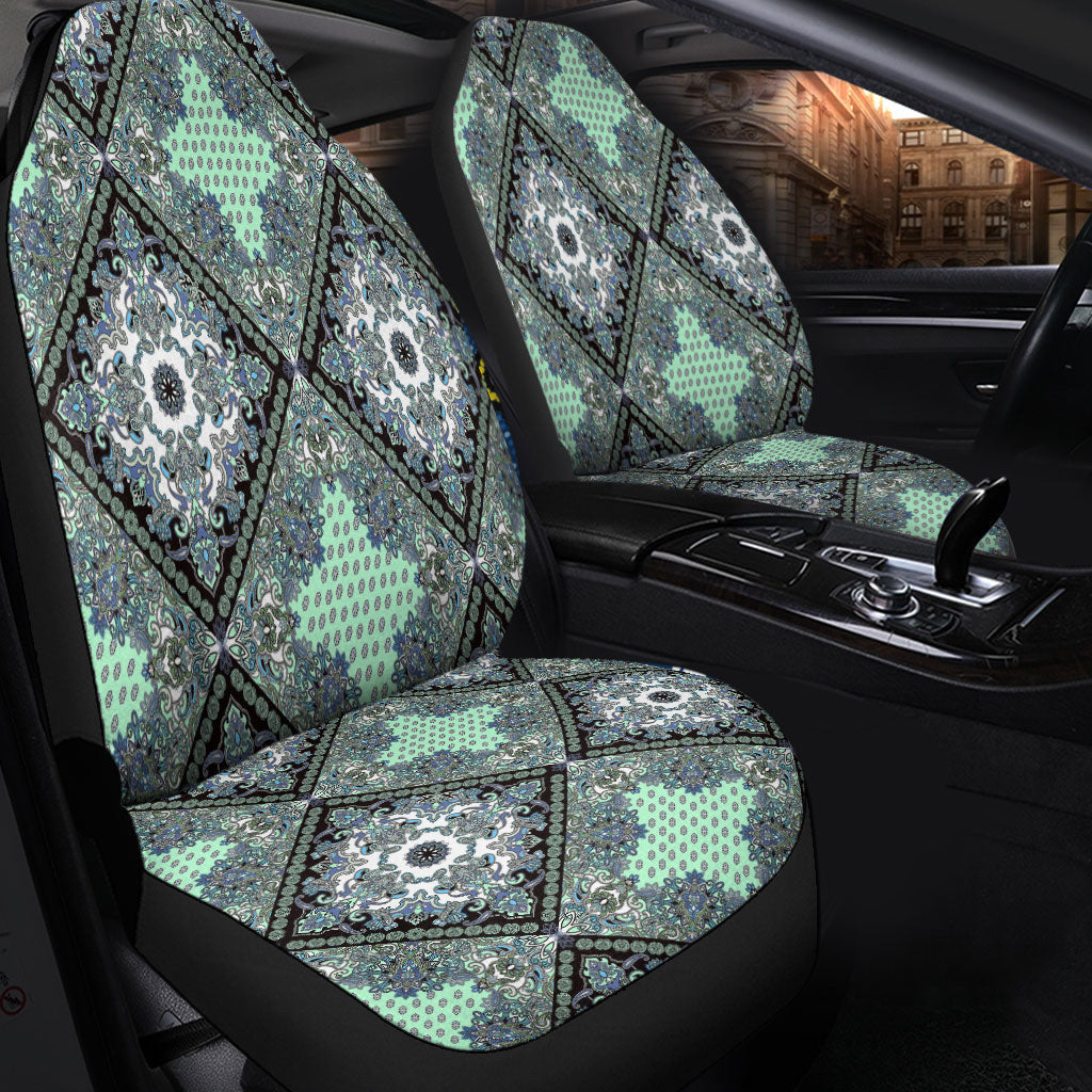 Car Seat Cover Paisley Bandana Pattern Seamless Car Seat Cover